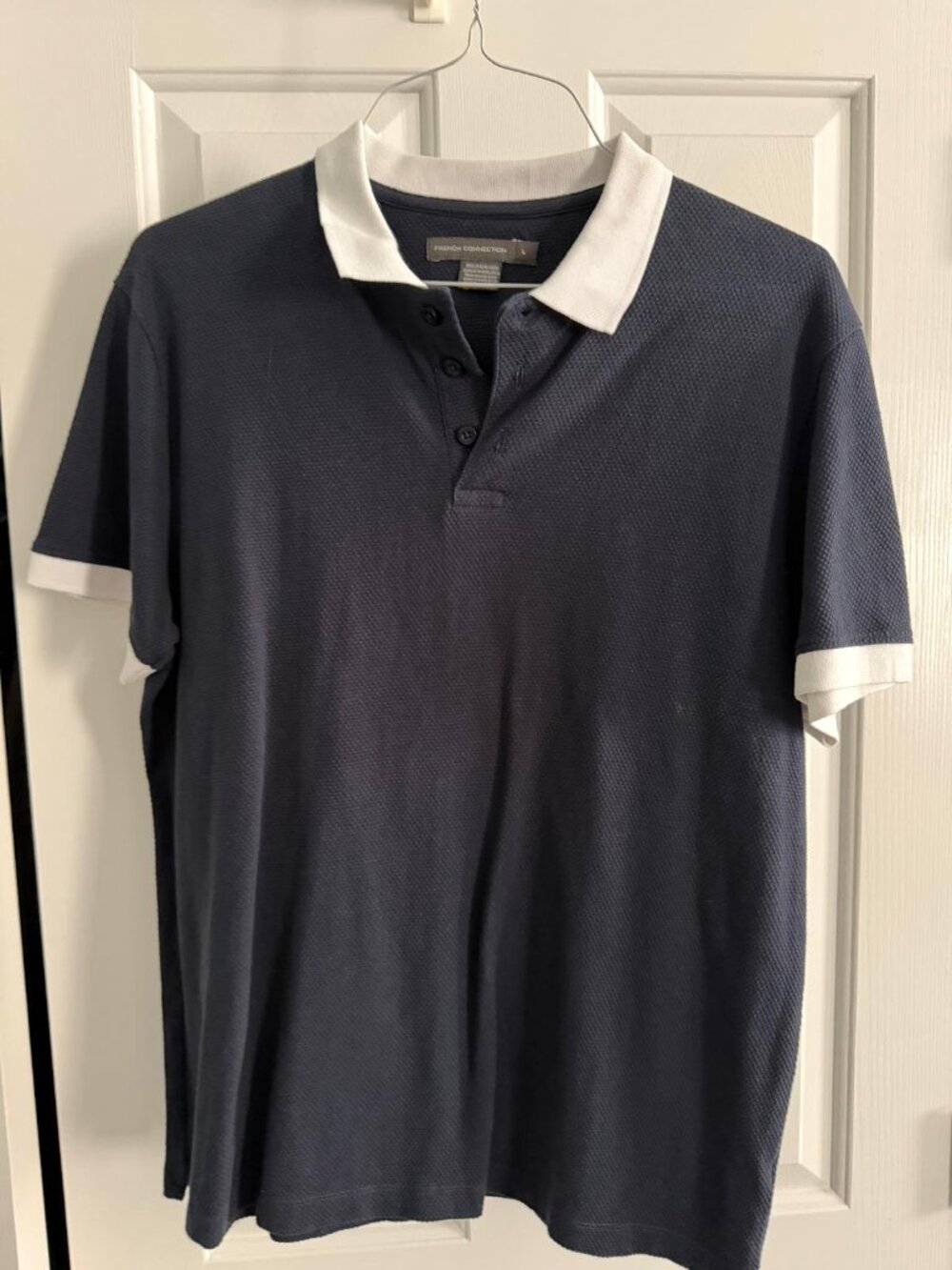 FRENCH CONNECTION Men Contrast Polo Shirt